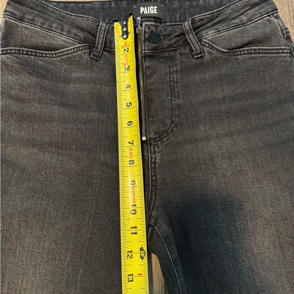 PAIGE Noella Zipper Black Ankle Jeans - Picture 10 of 11